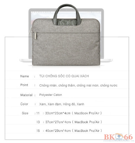Túi chống sốc Macbook Laptop XPRO công sở 2019 -8
